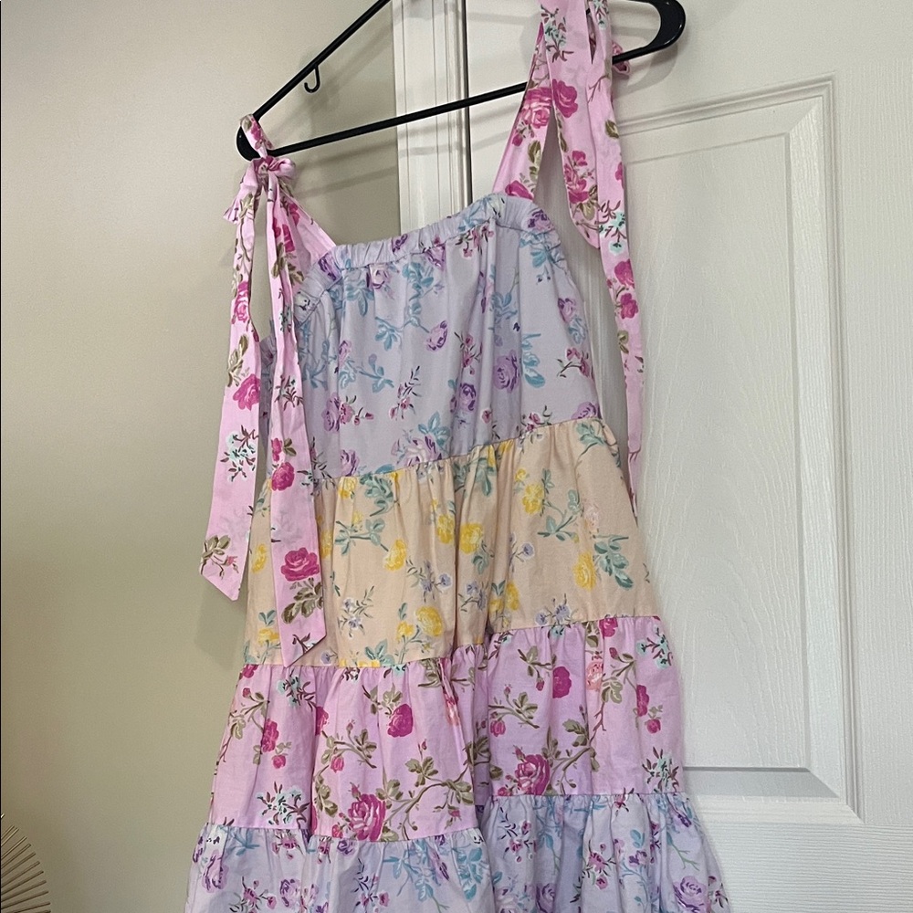 LoveShackFancy x Target Pink Floral Mini Dress